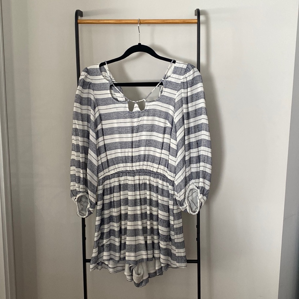 Anthropologie Holding Horses Romper Striped